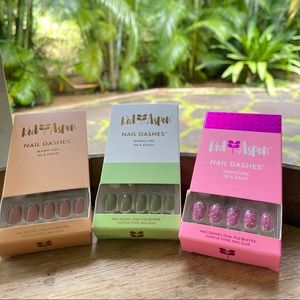 Set of 3 Red Aspen nail dashes